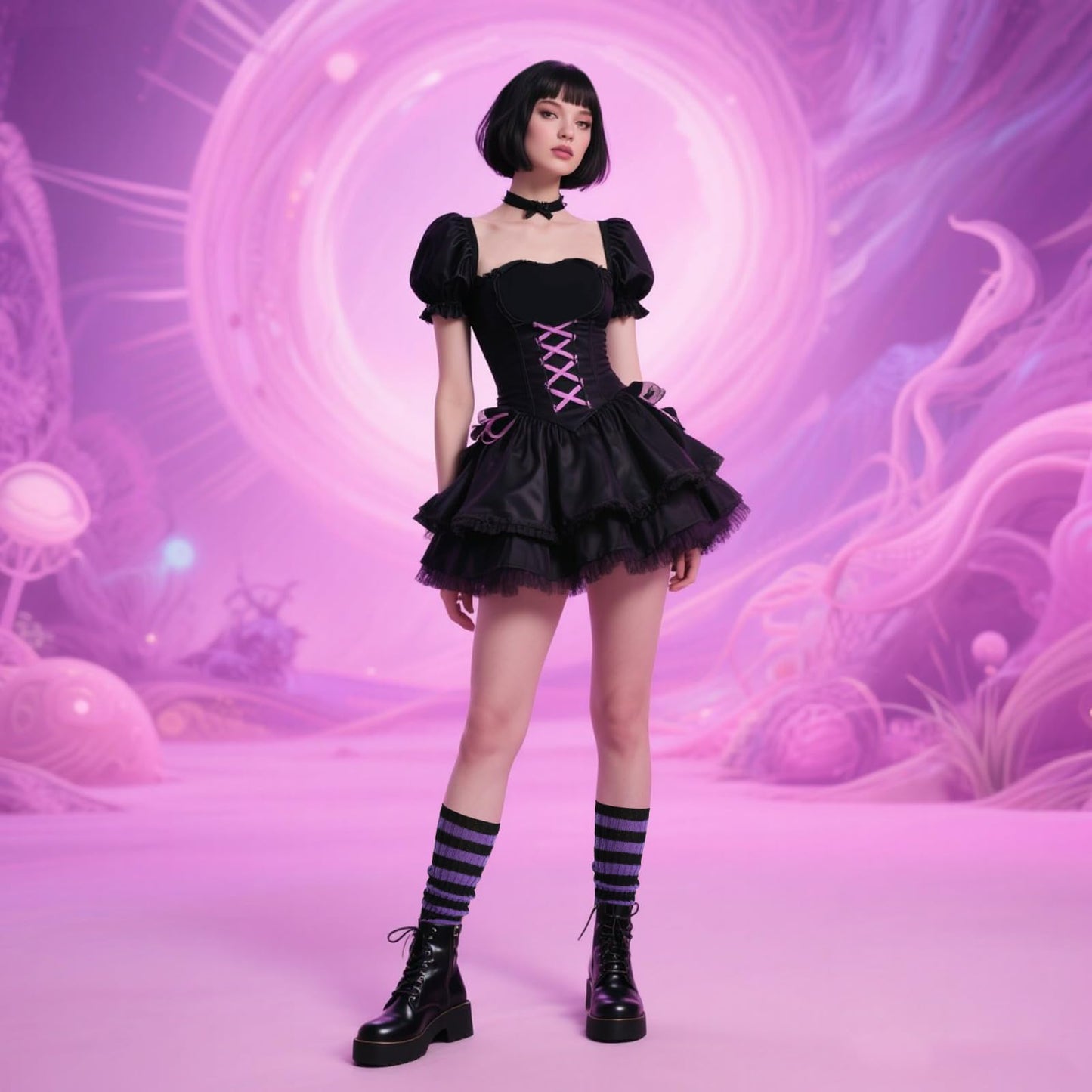 Junely Leg Warmers Striped Leg Warmer Knit Legwarmers Cosplay Halloween Costume Accessories for Ballet Figure Skating Ice Skating Dance