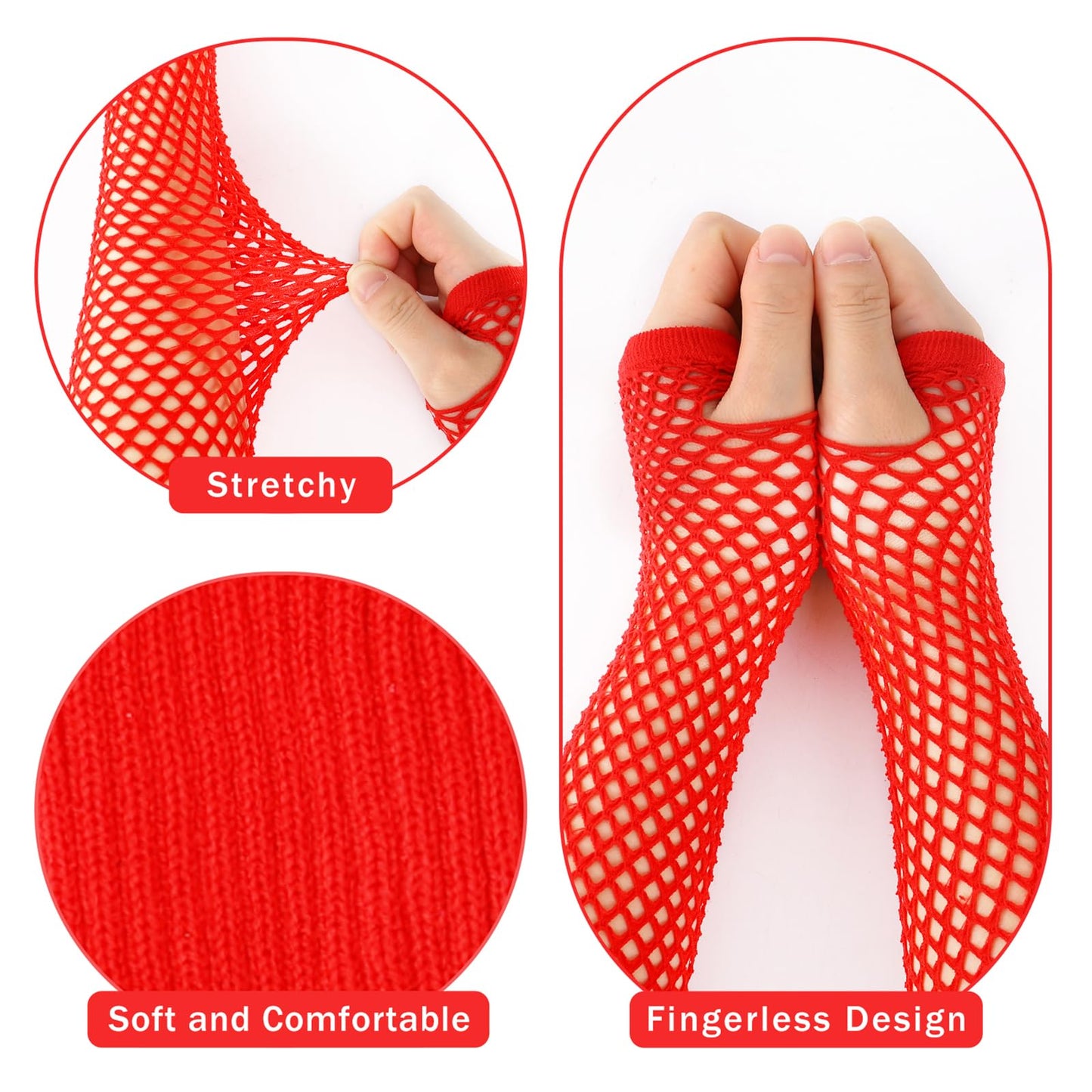 Junely Tutu for Women Adults and Leg Warmers and Fingerless Gloves Valentines Halloween Christmas Costume Accessories for Ballet Dance Running Red