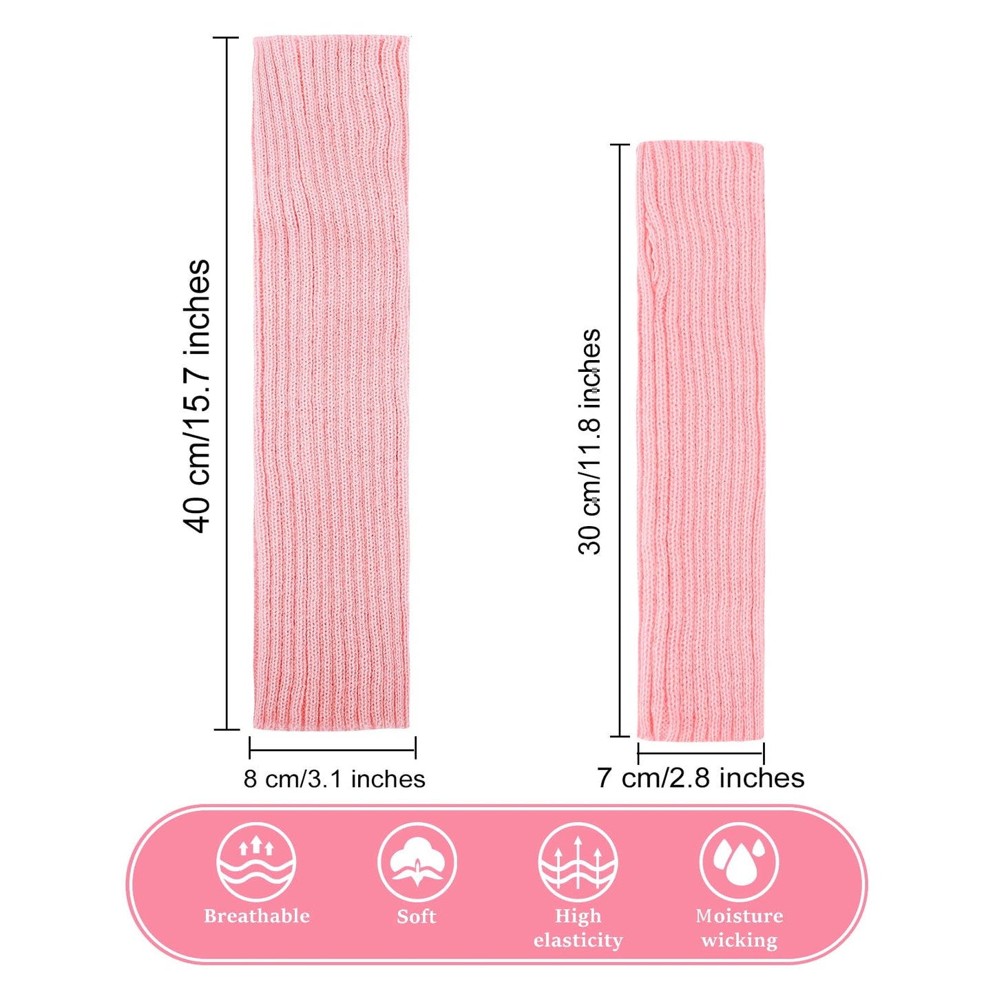 Junely Tutu for Women Adults and Leg Warmers and Fingerless Gloves Costume Accessories for Halloween Ballet Dance Running Gifts Light Pink