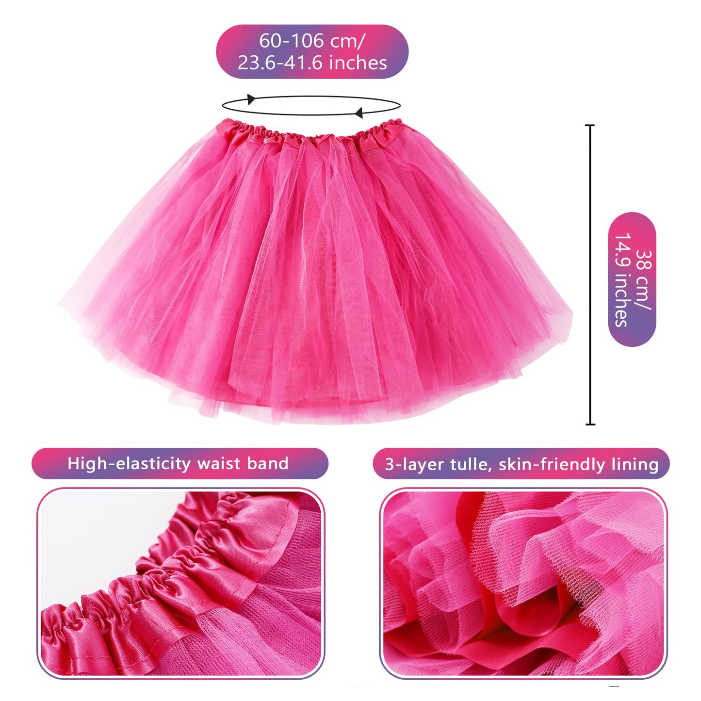 Junely Pink and Purple Striped Cat Costume Tutu for Women Adults Knee High Socks Fingerless Gloves Halloween Cosplay Costumes Accessories