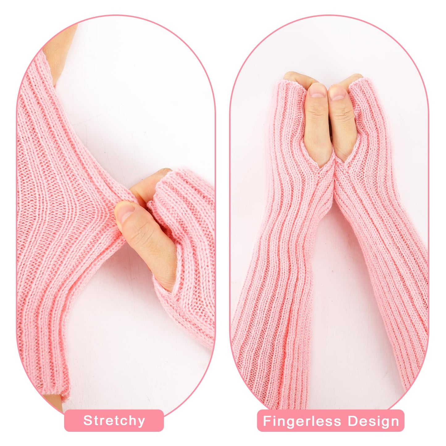 Junely Tutu for Women Adults and Leg Warmers and Fingerless Gloves Costume Accessories for Halloween Ballet Dance Running Gifts Light Pink