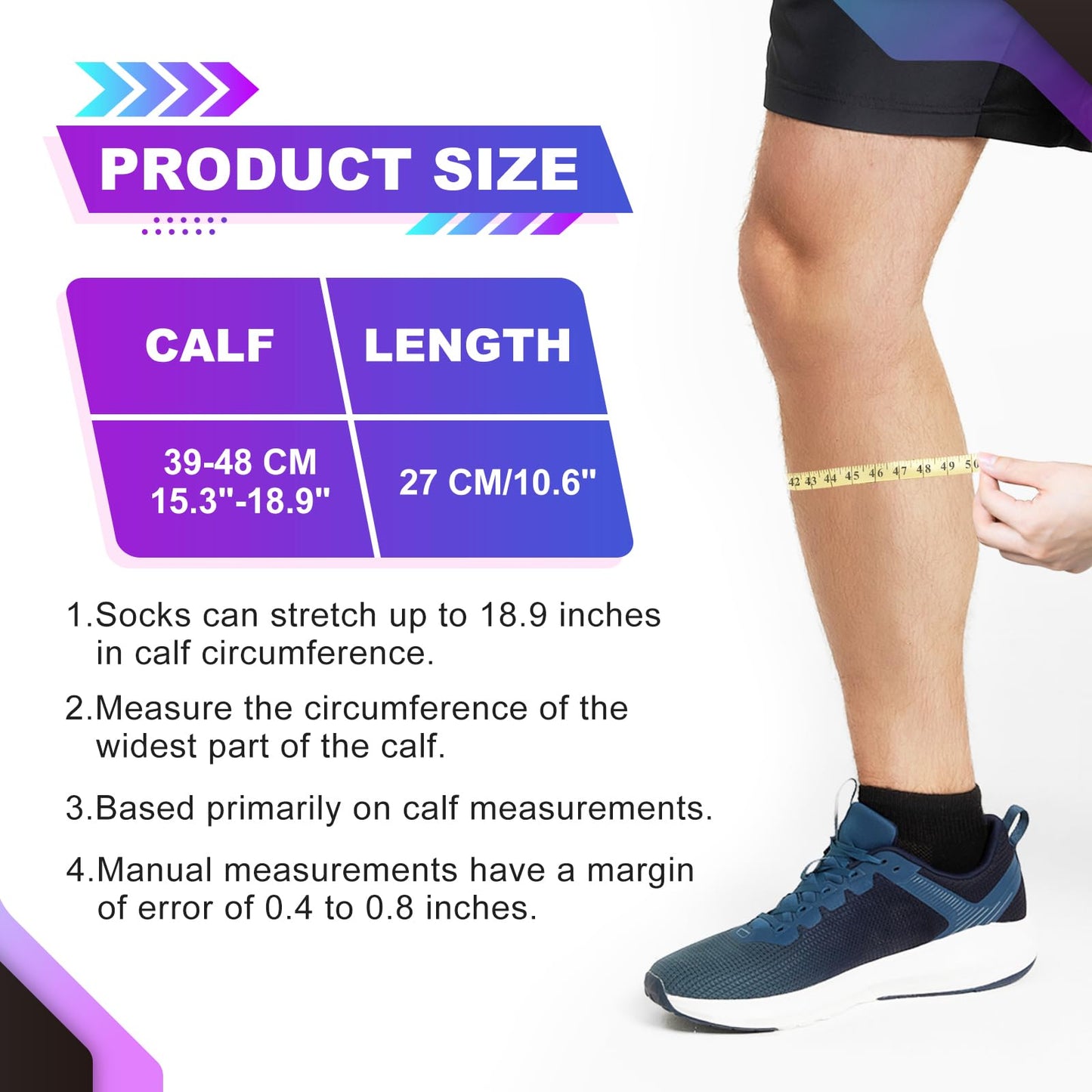 Junely 3 Pairs Calf Compression Sleeve for Men and Women Leg Compression Sleeve for Support Sports Running Cycling Red Blue Grey