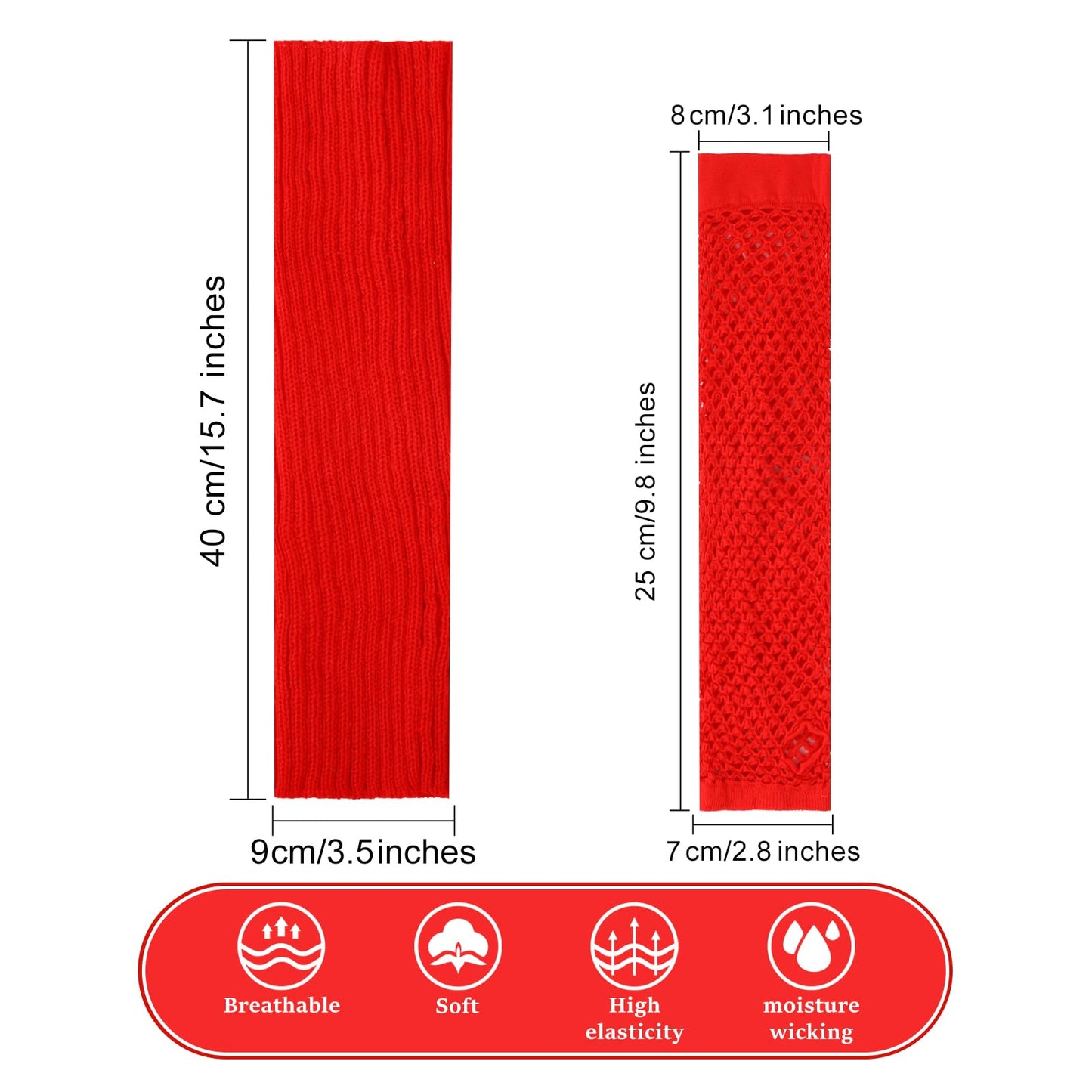 Junely Tutu for Women Adults and Leg Warmers and Fingerless Gloves Valentines Halloween Christmas Costume Accessories for Ballet Dance Running Red