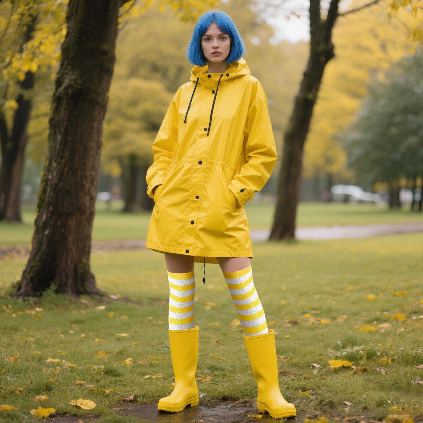 Junely Striped Thigh High Socks Over the Knee Stockings Extra Long Halloween Cosplay Costume Accessories Gifts Yellow and White