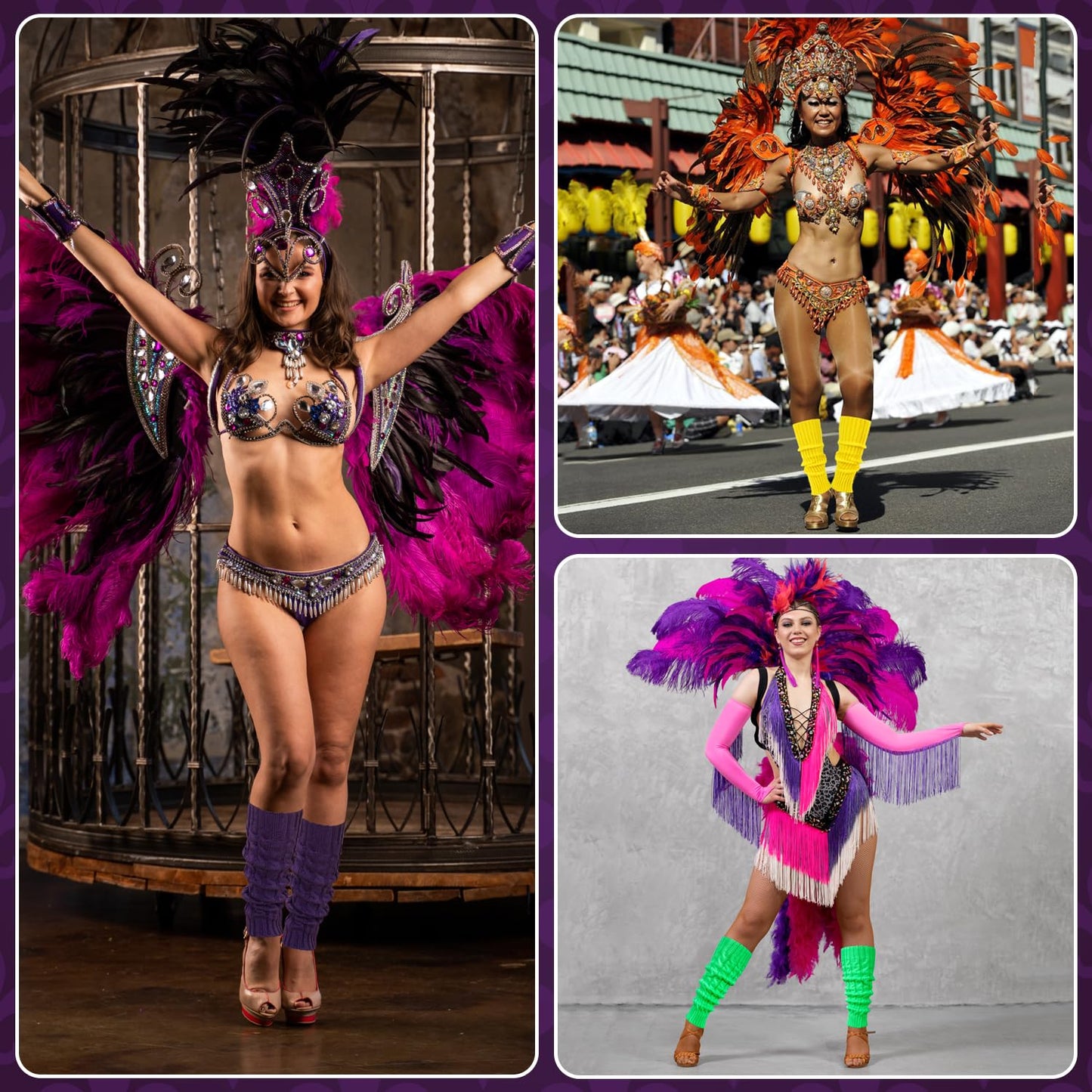 Junely Leg Warmers 80s Neon Leg Warmer Knit Legwarmers for Mardi Gras Ballet Dance Figure Skating Ice Skating Boot Yellow